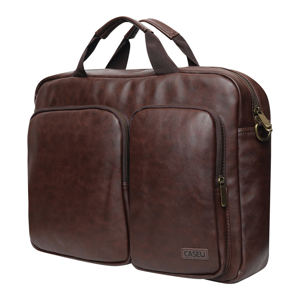15.6 inch Laptop Leather Messenger Bag (MA016T) - CASE U