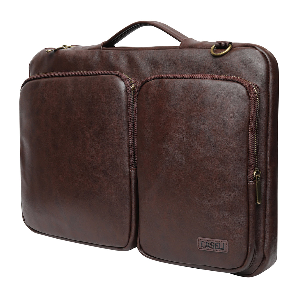 13-14 inch Laptop Leather Shoulder Bag (MA016) - CASE U