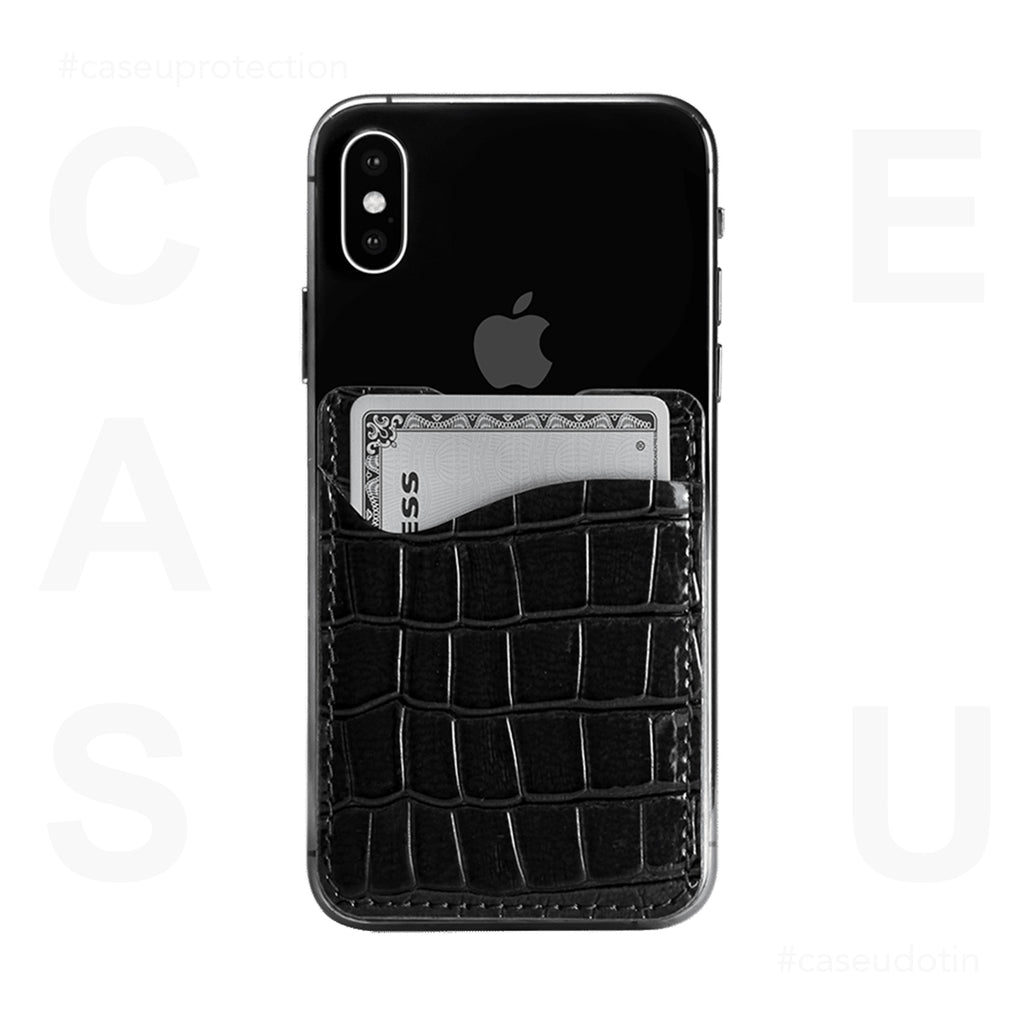 Black Croco Wander Wallet For Phone - CASE U
