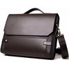 13-14 Inch Genuine Leather Laptop Messenger Bag - CASE U