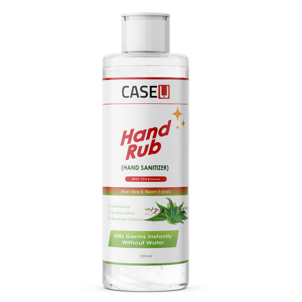 Hand Rub Sanitizer with Aloe Vera & Neem Extracts - CASE U